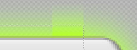 Button selection with overlapping glow