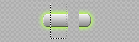 Button with body selected