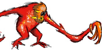 Monster Sketch using Alias Sketchbook Pro, by Hanford Lemoore